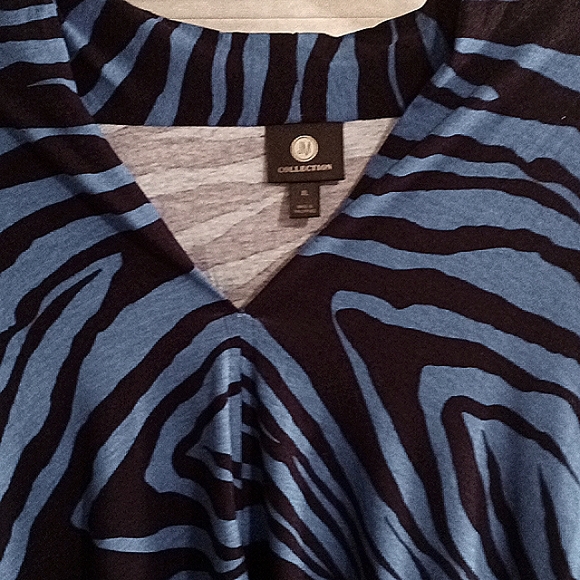 JM Collection Sz XL Rayon/Spandex Animal Print Top. ๐๐ค - Picture 8 of 12